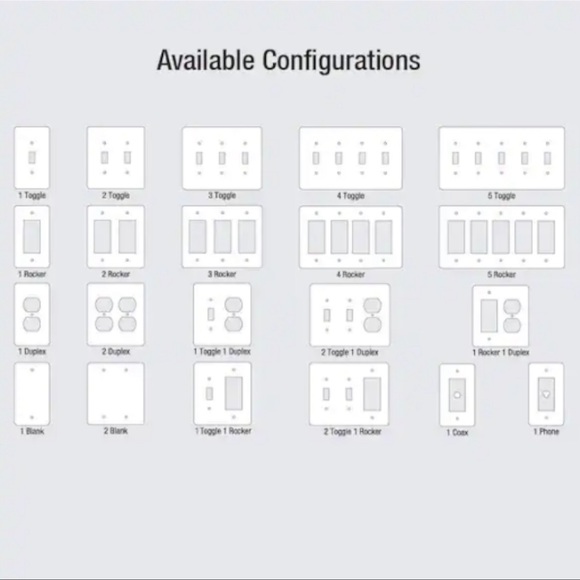 3 HAMPTON BAY STEEL WALL PLATES - STYLE=DECLAN & COLOR=ALMOND - Picture 9 of 16
